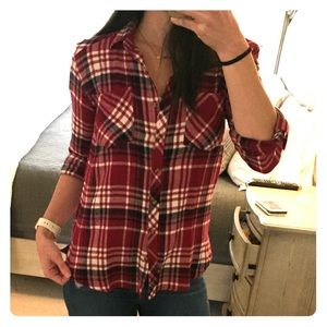 Plaid flannel shirt
